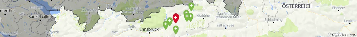 Map view for Pharmacies emergency services nearby Brandenberg (Kufstein, Tirol)